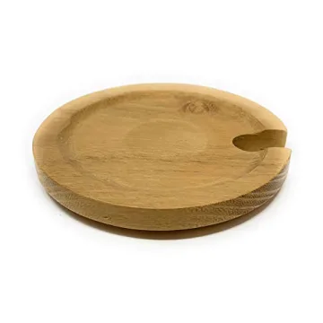 Farmhouse Stoneware Honey Pot with Wooden Lid & Dipper