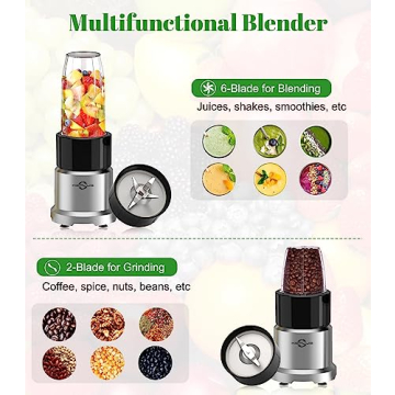 Compact Personal Blender 850W Perfect for Smoothies