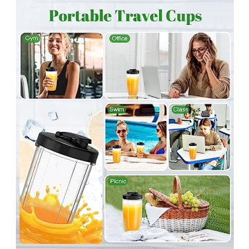 Compact Personal Blender 850W Perfect for Smoothies