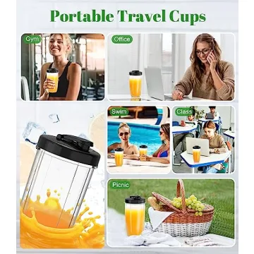 Compact Personal Blender 850W Perfect for Smoothies