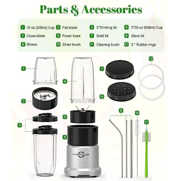 Compact Personal Blender 850W Perfect for Smoothies