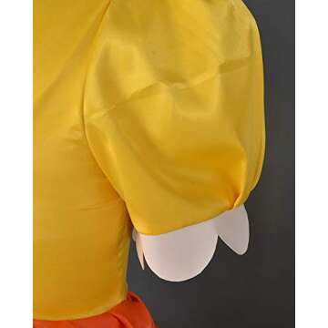 Yellow Deluxe Princess Cosplay Ball Gown With Crown