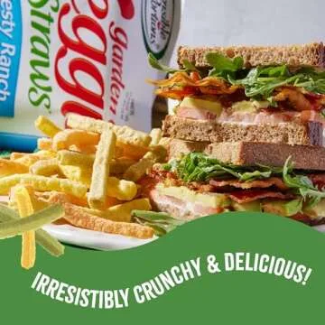 Sensible Portions Veggie Straws, Zesty Ranch Flavor, Gluten-Free Chips, Individual Snacks, 2.25 Ounce Bag, 6-Pack