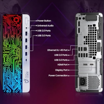 BTO RGB Gaming Desktop PC - Intel i5, 16GB RAM, 256GB SSD - GeForce GT 1030 & 22-Inch Monitor - RGB ...