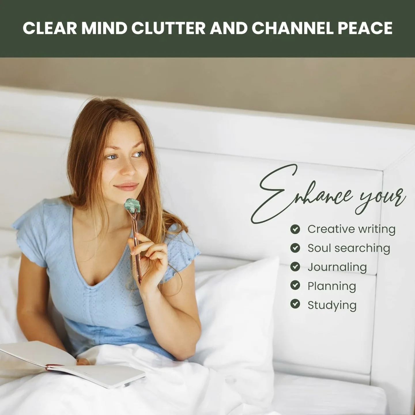 Healing Crystal Pens Set for Journaling & Gifting