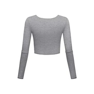 Stylish Women's Fall Crop Top - Perfect for Workout & Casual Wear