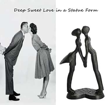DreamsEden Couple Iron Sculpture - Romantic Anniversary Gift