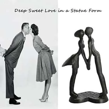 DreamsEden Couple Iron Sculpture - Romantic Anniversary Gift