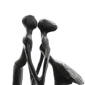 DreamsEden Couple Iron Sculpture - Romantic Anniversary Gift