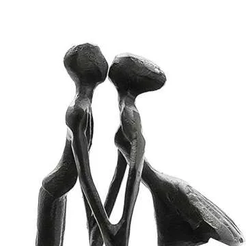 DreamsEden Couple Iron Sculpture - Romantic Anniversary Gift