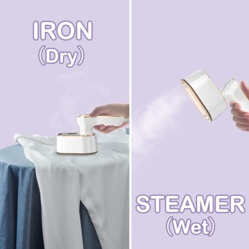 Compact Travel Steamer Iron for Effortless Garment Care