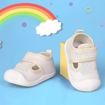 Baby First-Walking Shoes for Toddlers - Comfy and Breathable Trainers