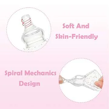 2 Pack Nipple Shields for Nursing Newborn 20mm, Nippleshield for Breastfeeding Nursing Mothers with ...