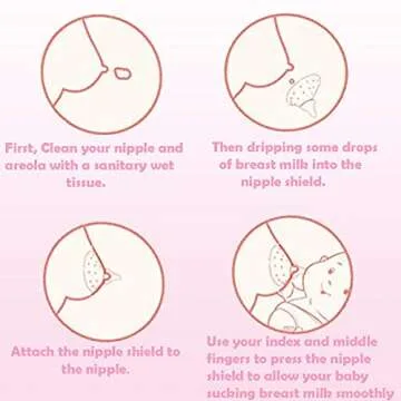 2 Pack Nipple Shields for Nursing Newborn 20mm, Nippleshield for Breastfeeding Nursing Mothers with Inverted & Sore Nipple with Carrying Case