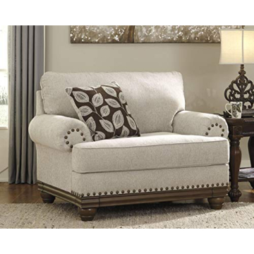 Comfortable Harleson Farmhouse Chair with Nailhead Trim