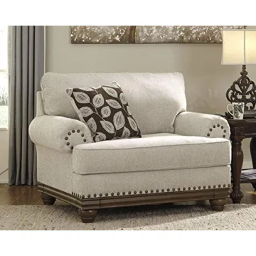 Comfortable Harleson Farmhouse Chair with Nailhead Trim