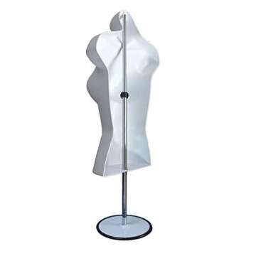 White Female Dress Male Child And Toddler Set - 4 Body Mannequin Forms