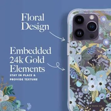 Stylish Rifle Paper Co. iPhone 14 Pro Case with 10FT Protection