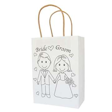 Wedding Welcome Bags – Wedding Favor Bags – Wedding Gift Bags –Wedding Favor Bags for Kids – Size 9’ x 6.25’ x 3.25” (12) Bags