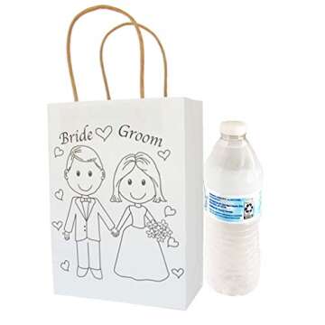Wedding Welcome Bags – Wedding Favor Bags – Wedding Gift Bags –Wedding Favor Bags for Kids – Size 9’ x 6.25’ x 3.25” (12) Bags
