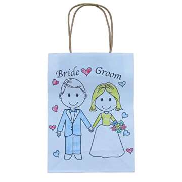 Wedding Welcome Bags – Wedding Favor Bags – Wedding Gift Bags –Wedding Favor Bags for Kids – Size 9’ x 6.25’ x 3.25” (12) Bags