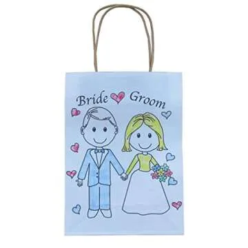 Wedding Welcome Bags – Wedding Favor Bags – Wedding Gift Bags –Wedding Favor Bags for Kids – Size 9’ x 6.25’ x 3.25” (12) Bags