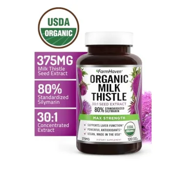 FarmHaven Organic Milk Thistle Capsules for Liver Health