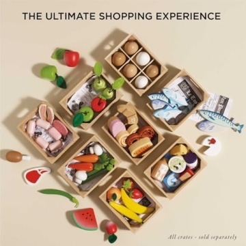 Le Toy Van Wooden Honeybee Market Vegetables For Kids