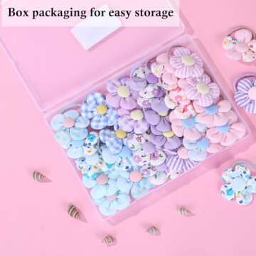 30PCS 2 Inch Baby Girls Hair Ties with Flower Bows,Soft Elastics Ponytail Holders Hair Accessories for Infants Toddlers Baby Girls (Flower color)