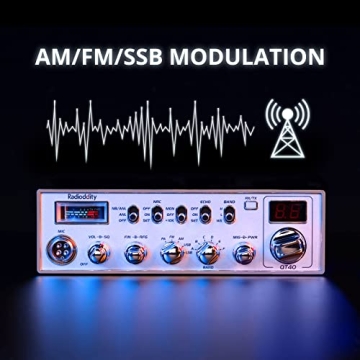 Radioddity QT40 10 Meter Ham Radio with NOAA Alert