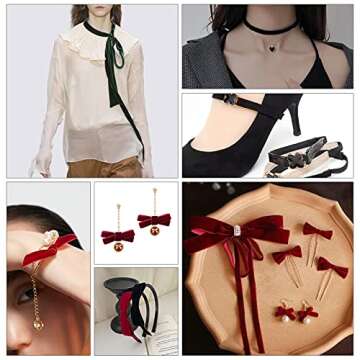 arricraft Olive Velvet Ribbon for Wedding and Crafting