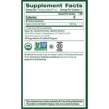 Organic Chamomile Tea for Relaxation and Digestion Support