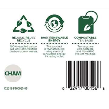 Traditional Medicinals Organic Chamomile Herbal Tea, Supports Healthy Digestion, (Pack of 1) - 16 Tea Bags