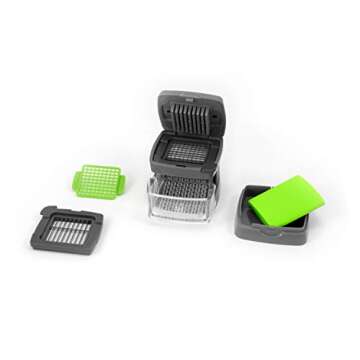 Kitchen Innovations Garlic-A-Peel Garlic Press, Crusher, Cutter, Mincer, and Storage Container - Inc...