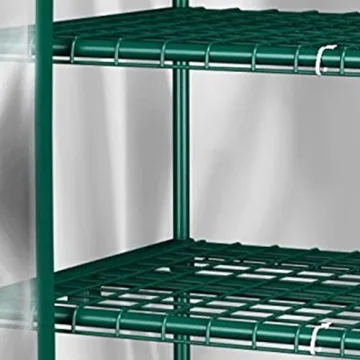 4-Tier Mini Greenhouse with Wheels for Indoor Use