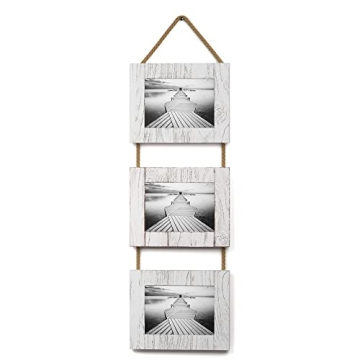 Barnyard Designs Rustic Picture Frames Collage - Elegant Wall Decor for Family Memories