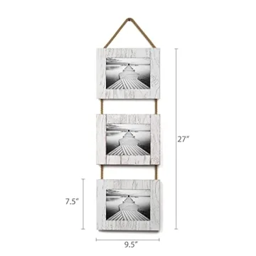 Rustic Picture Frames Collage for Home - 3 x 5x7 Photos