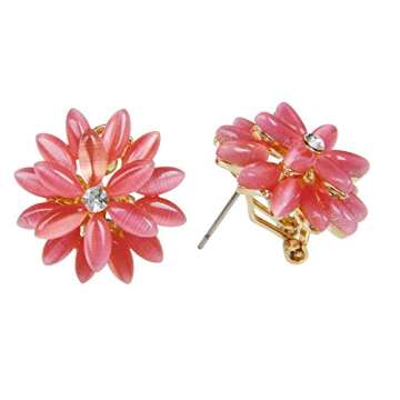 Stunning Navachi Gold Plated Flower Earrings for Every Occasion
