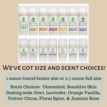 Green Tidings Natural Unscented Deodorant | Vegan, Organic Deodorant for Men and Women, Fragrance Free & Aluminum Free Deodorant, Underarm Antiperspirant (1 Ounce (Pack of 3))