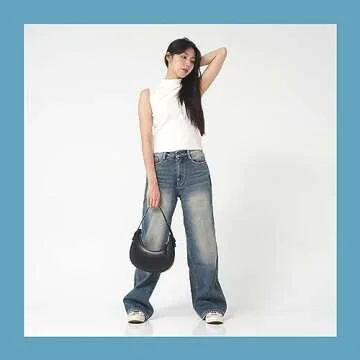 Hobo Bag for Women - Crescent Moon Design, Cute, Trendy Shoulder Handbag & Small Daily Purse, Women's Everyday Purses