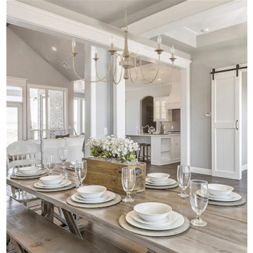 44" Rustic Metal 6-Light Chandelier for Modern Homes