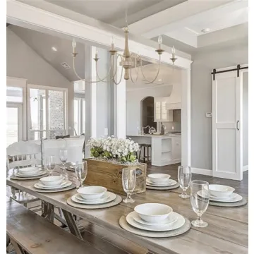 44" Rustic Metal 6-Light Chandelier for Modern Homes