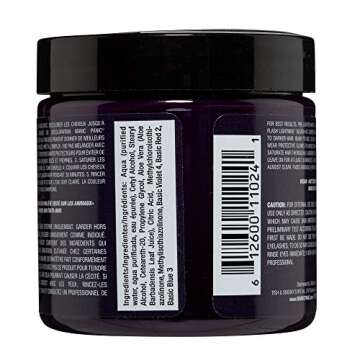 MANIC PANIC Purple Haze Dark Purple Hair Dye - Classic High Voltage - Semi Permanent Warm, Very Dark...
