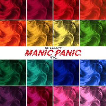 MANIC PANIC Purple Haze Dark Purple Hair Dye - Classic High Voltage - Semi Permanent Warm, Very Dark Purple Hair Color - Vegan, PPD And Ammonia Free (4oz)