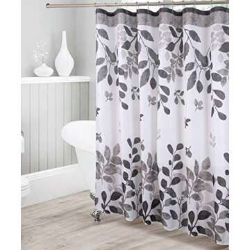 Kids Zone Home Linen Bathroom Collection Grey 16pc Bathroom Accessory Set - Non-Slip Bath Mat, Non-S...