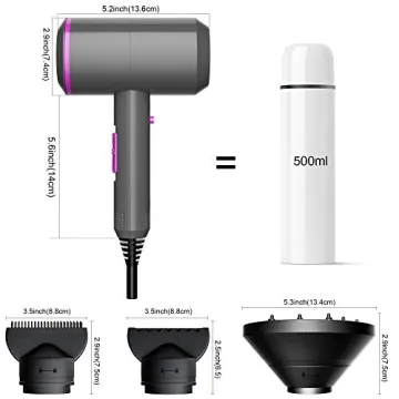 Fezax Ionic Hair Dryer 2000W for Fast Drying & Styling