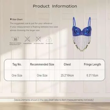 Winnrchan Women Sequin Belly Dance Performance Costume Underwired Bra Crop Top Music Festival Club Tribal Tops Gold One Size