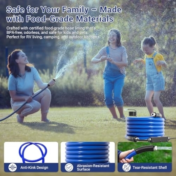 25ft Heated Water Hose for RV Safe Drinking Water