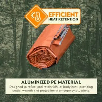 SE Emergency Sleeping Bag - Heavy Duty - Bivvy Thermal Sleeping Bag Camping and Survival Gear - Winter and Cold Survival Emergency Outdoor Sleeping Bag - EB122OR