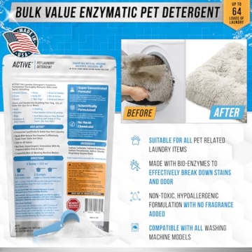 ACTIVE Pet Laundry Detergent for Clean Pet Odor Removal